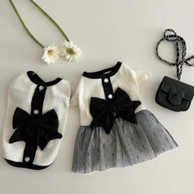 S4e8fc88288a9483db5b47e08bc2dd5fcH.webp Midnight Bow Ensemble – Elegant Matching Dog Outfits